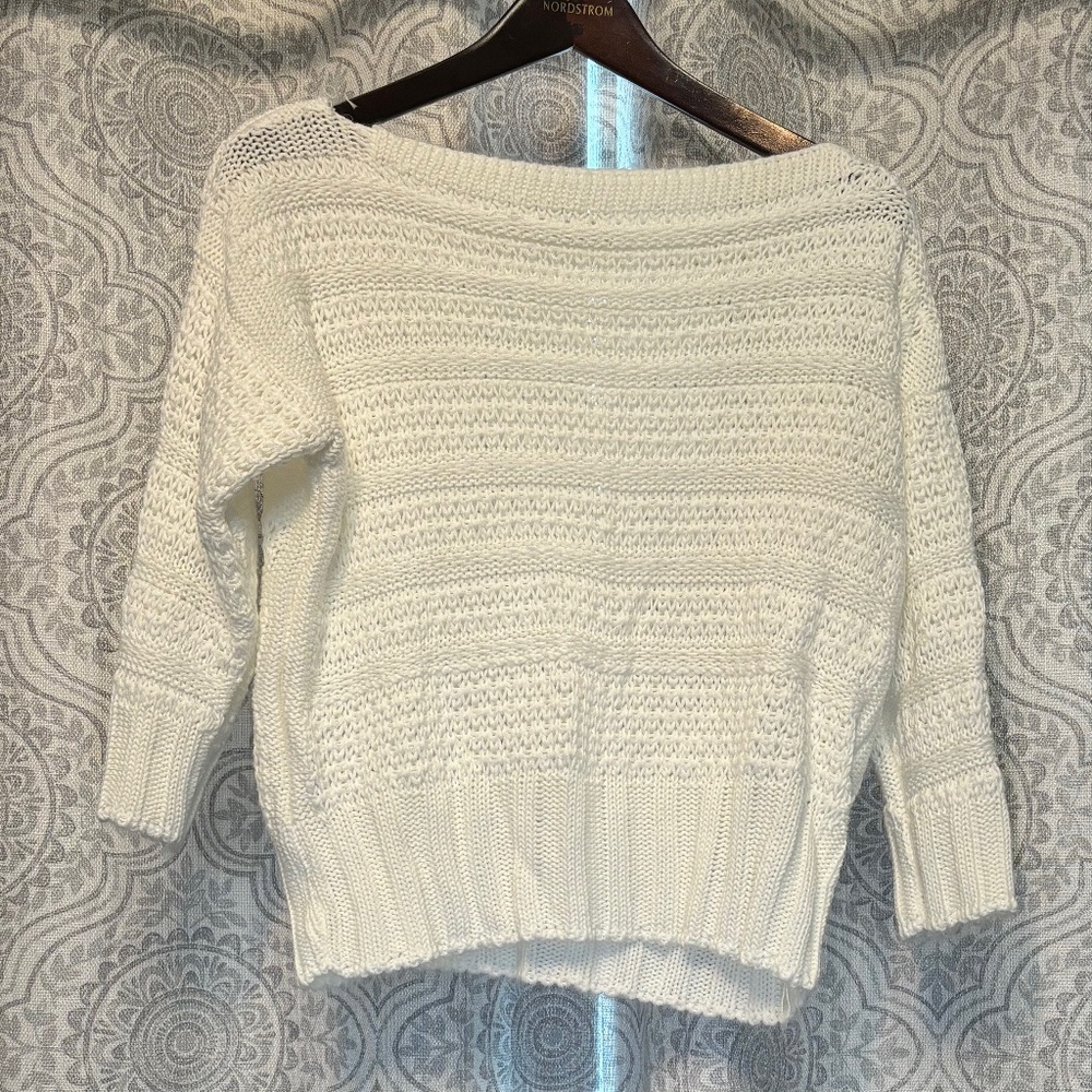 Cream white sweater